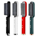 2-in-1 hair straightener brush and styler