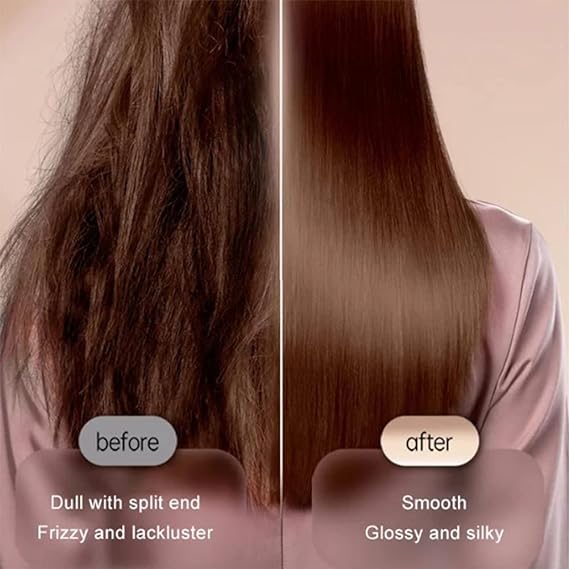 Hair Straightener Brush & Fast Heating Electric Straightening Comb