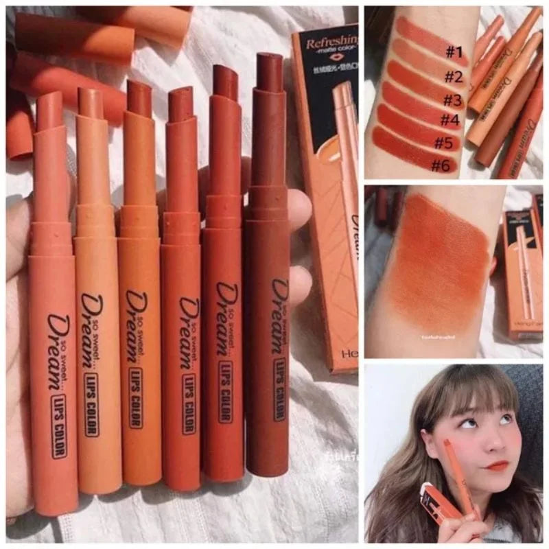 Hengfang Matte Dream Lipstick Set (6-Piece)